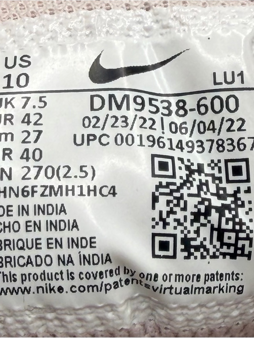 Nike Women's Air Max Pink Mesh & Suede Sneakers - Picture 8 of 8